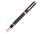 Monteverde Innova Matte Carbon Fiber Fountain Pen with Rose Gold Trim