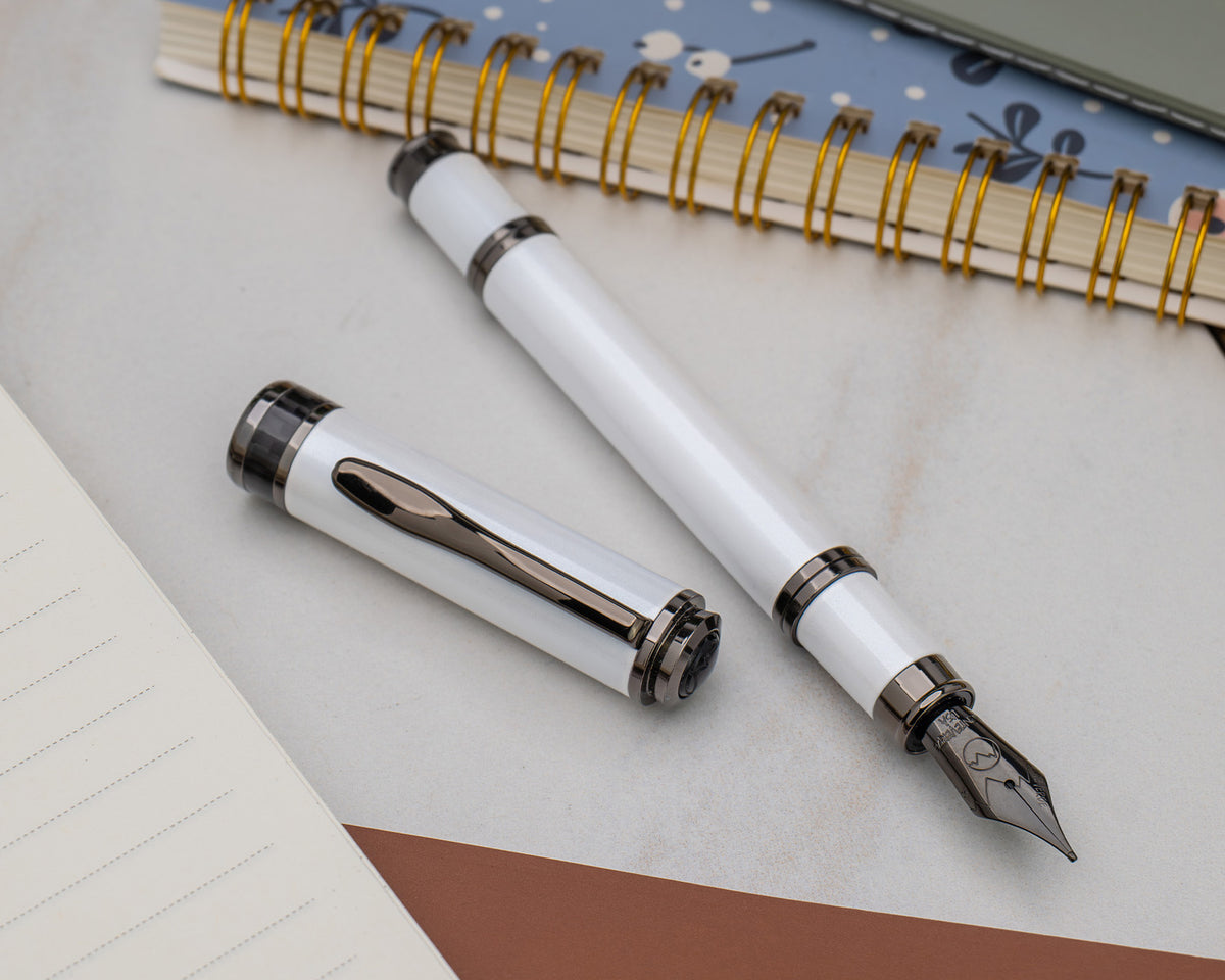 Monteverde Innova Color of The Year 2026 Cloud Dancer with Gunmetal Trim Fountain Pen Set (Limited Edition)