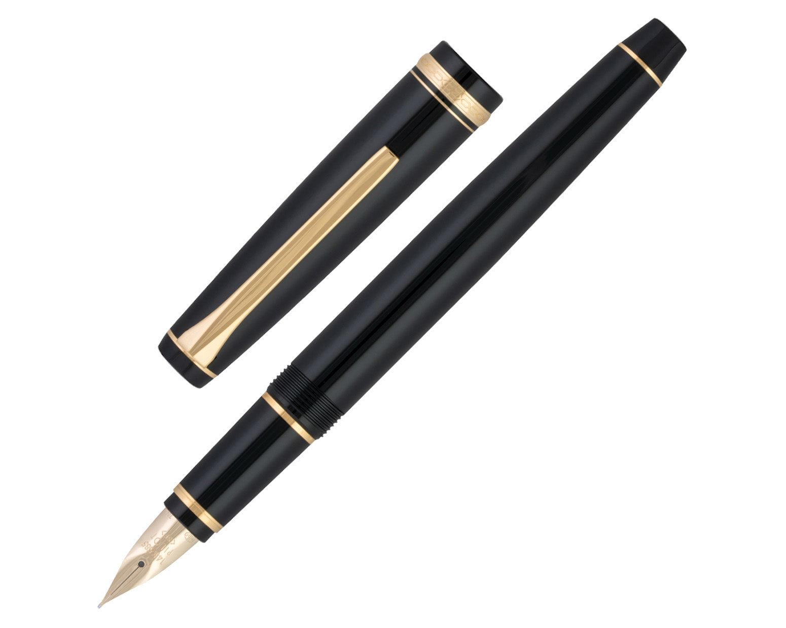Pilot Falcon Black / Gold Fountain Pen – Fahrney's Pens