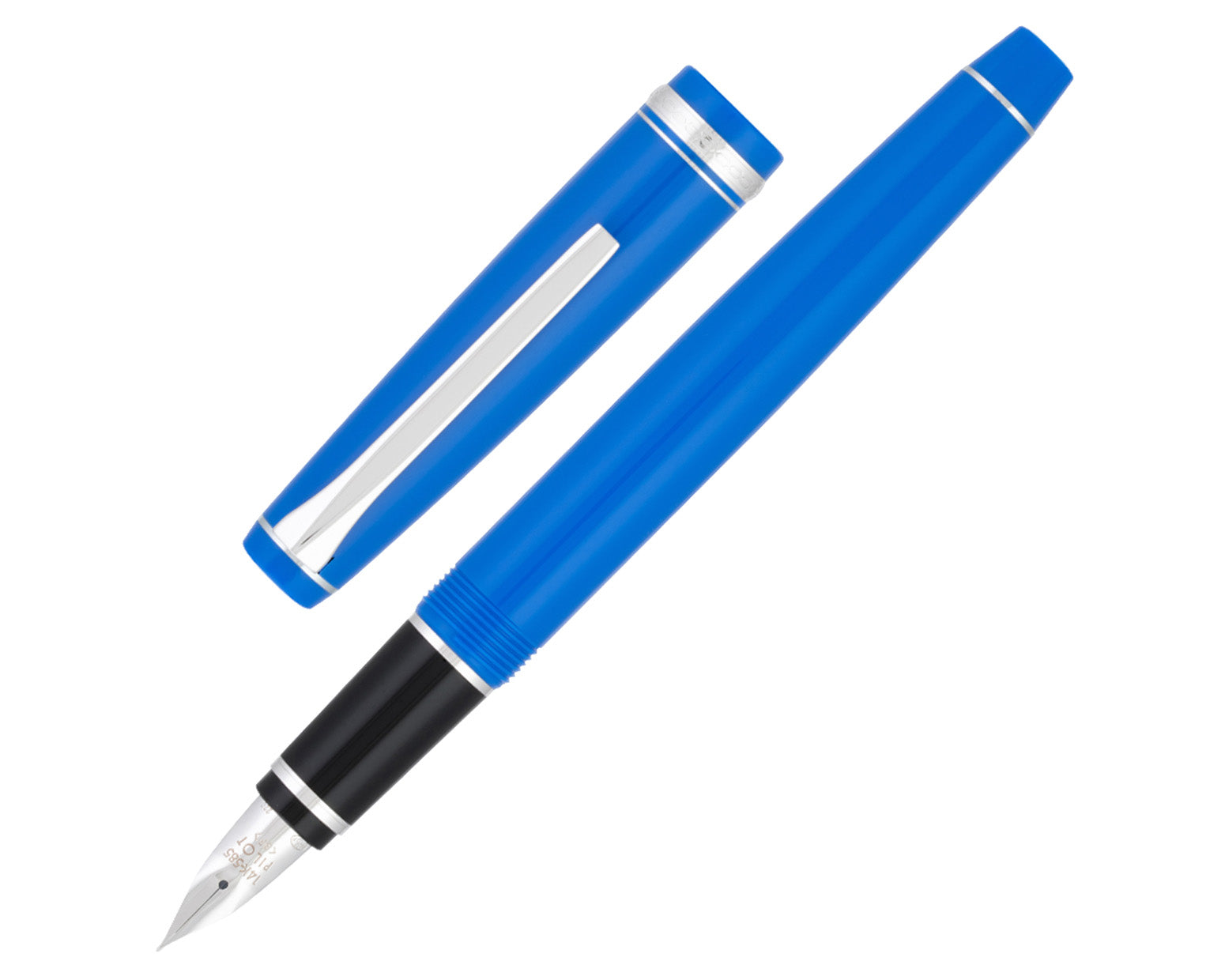 Pilot Falcon Blue / Rhodium Fountain Pen