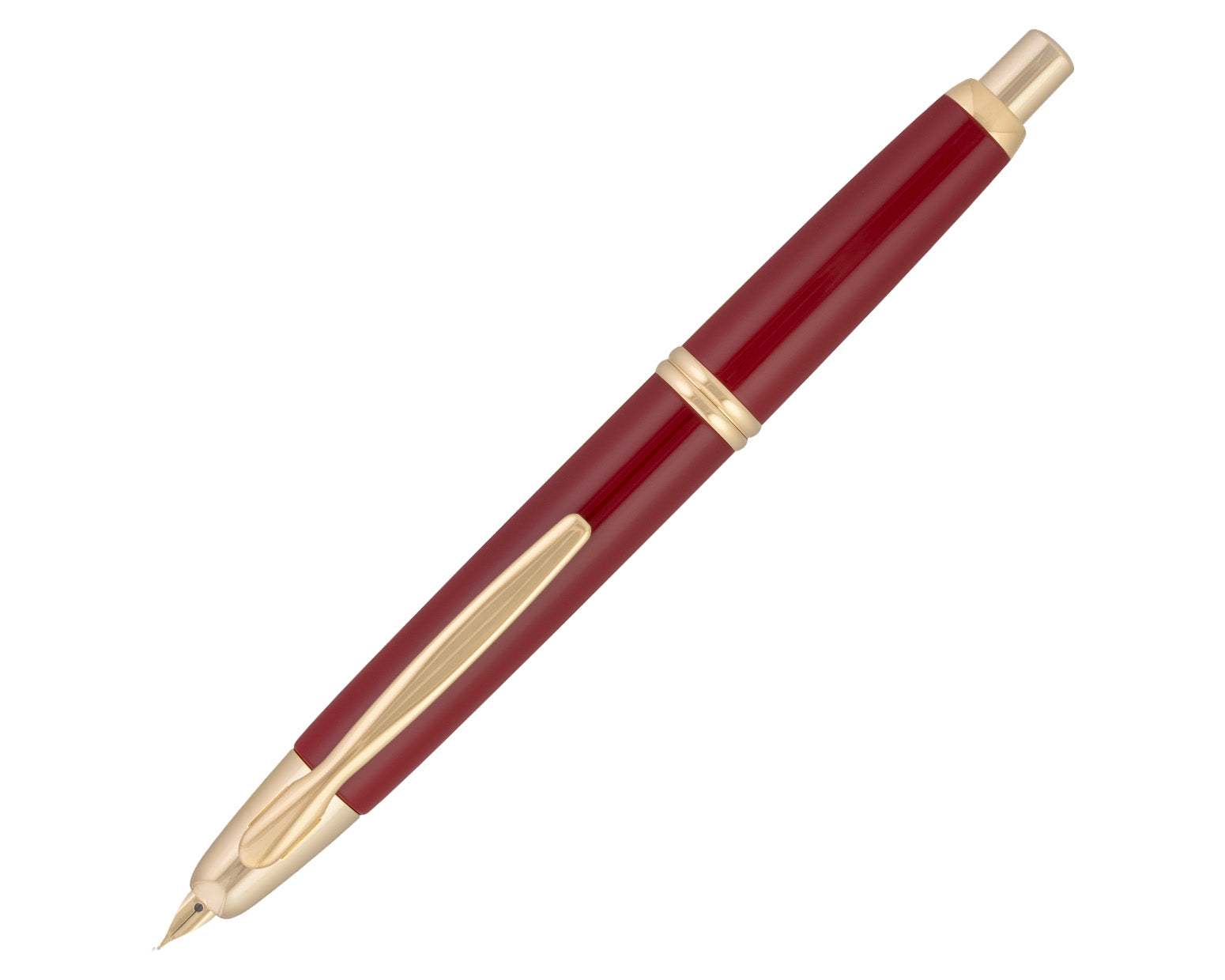 Pilot Vanishing Point  Red / Gold Fountain Pen