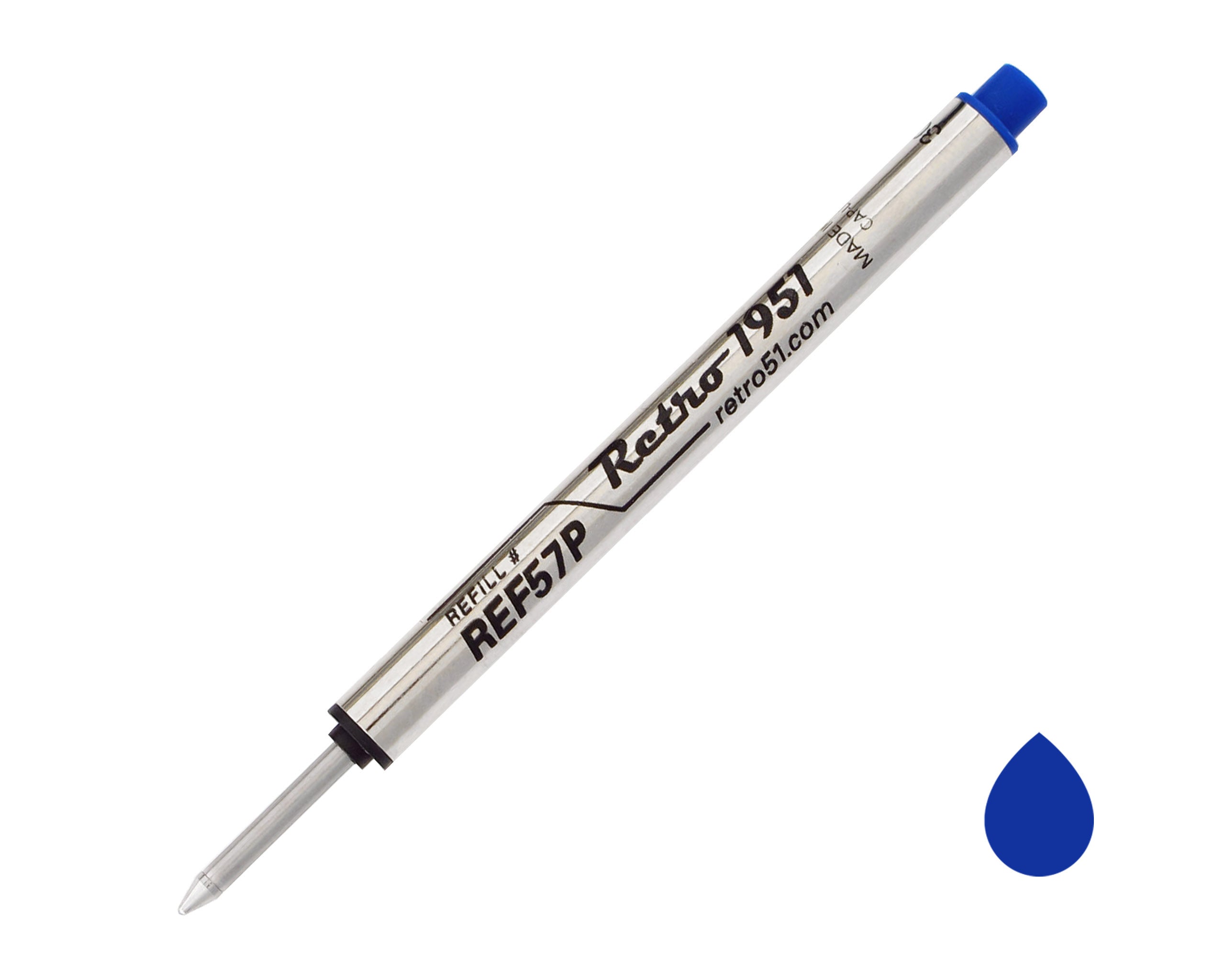 Fahrneys x Retro51 Capless Rollerball Refill 2 Pack - Blue