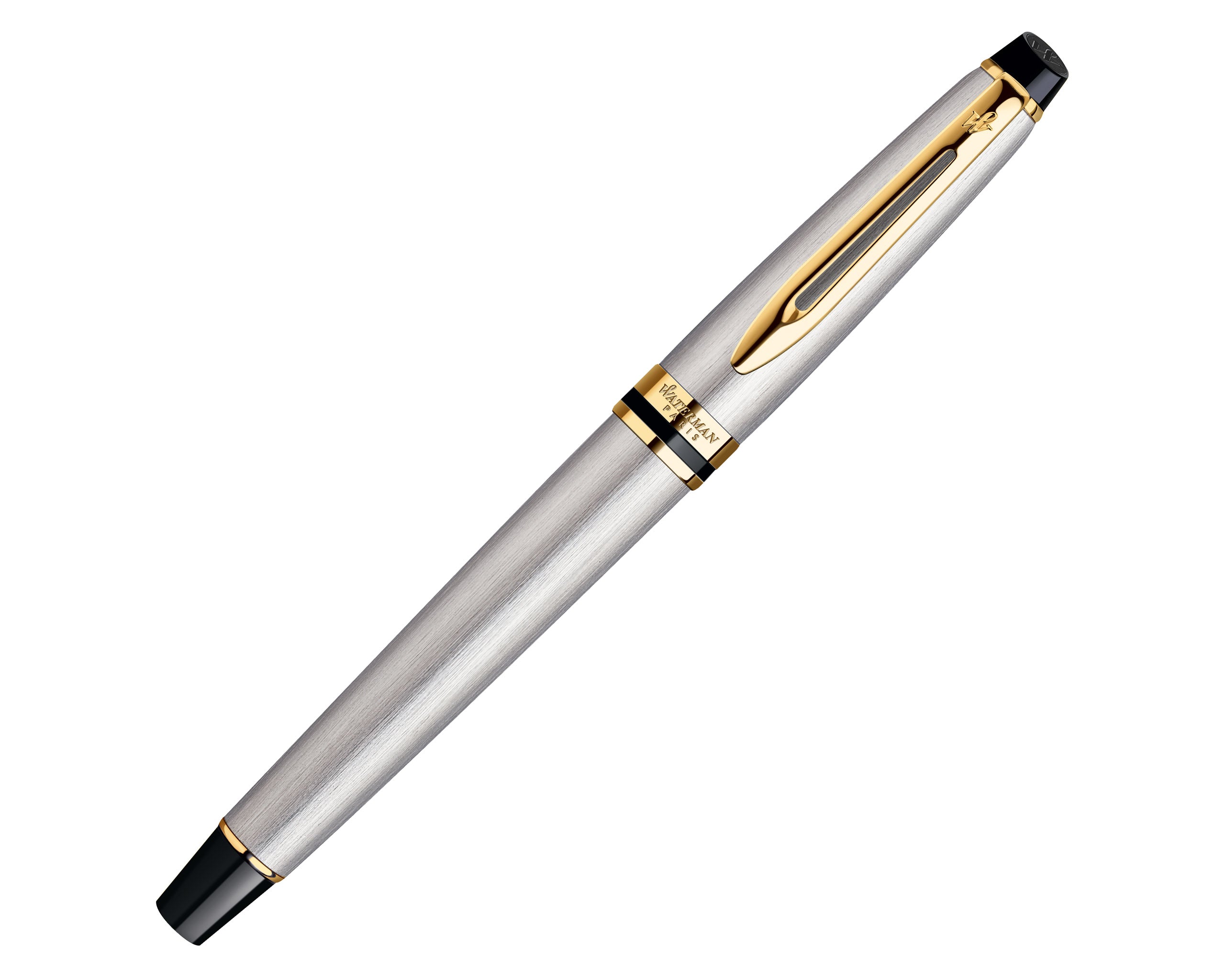 Waterman Expert Fountain Pen Stainless Gold Trim