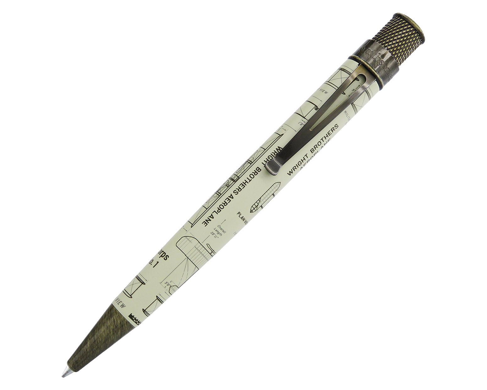 Retro51 Smithsonian Wright Brothers Aeroplane Tornado™ Rollerball Pen