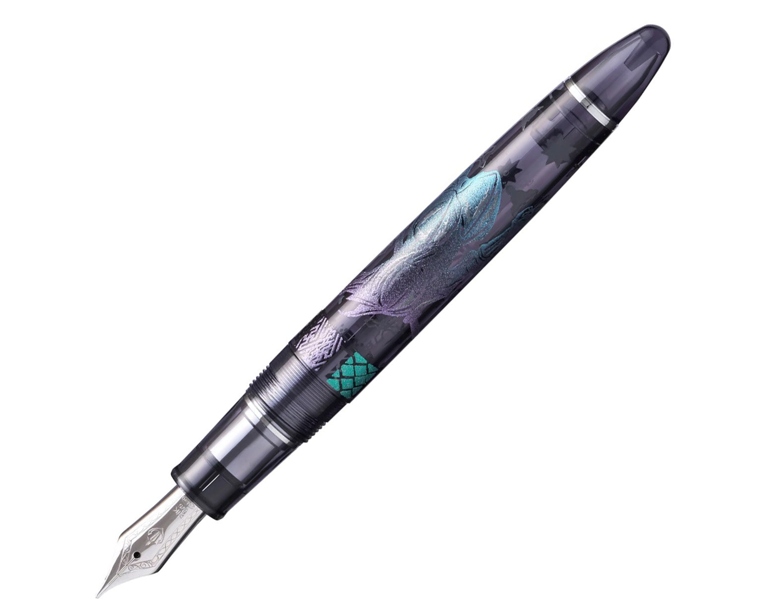 Sailor Limited Edition 1911L Ninja Fountain PenTsuki/Dark Grey