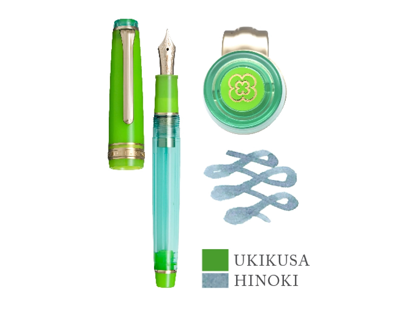 Sailor Pro Gear Slim Manyo #2 Grass Special Edition Fountain Pen