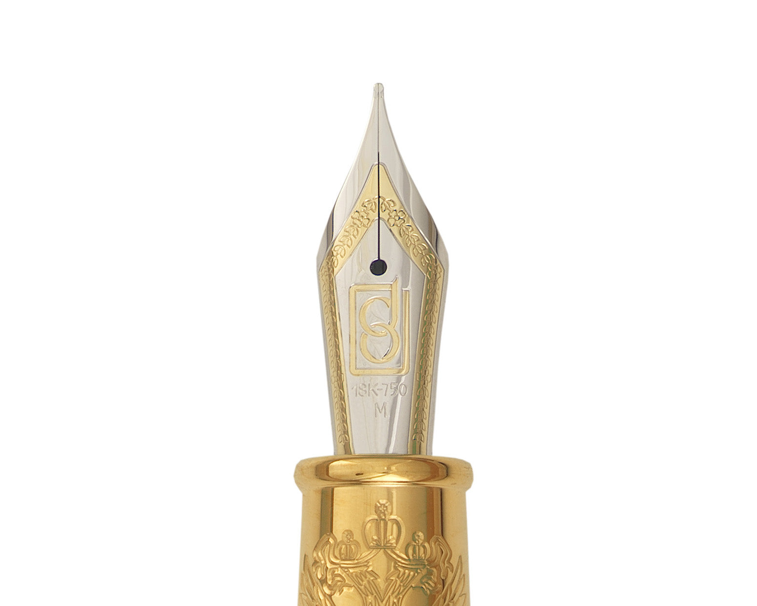 David Oscarson Russian Imperial Fountain Pen - Sapphire with Gold Vermeil