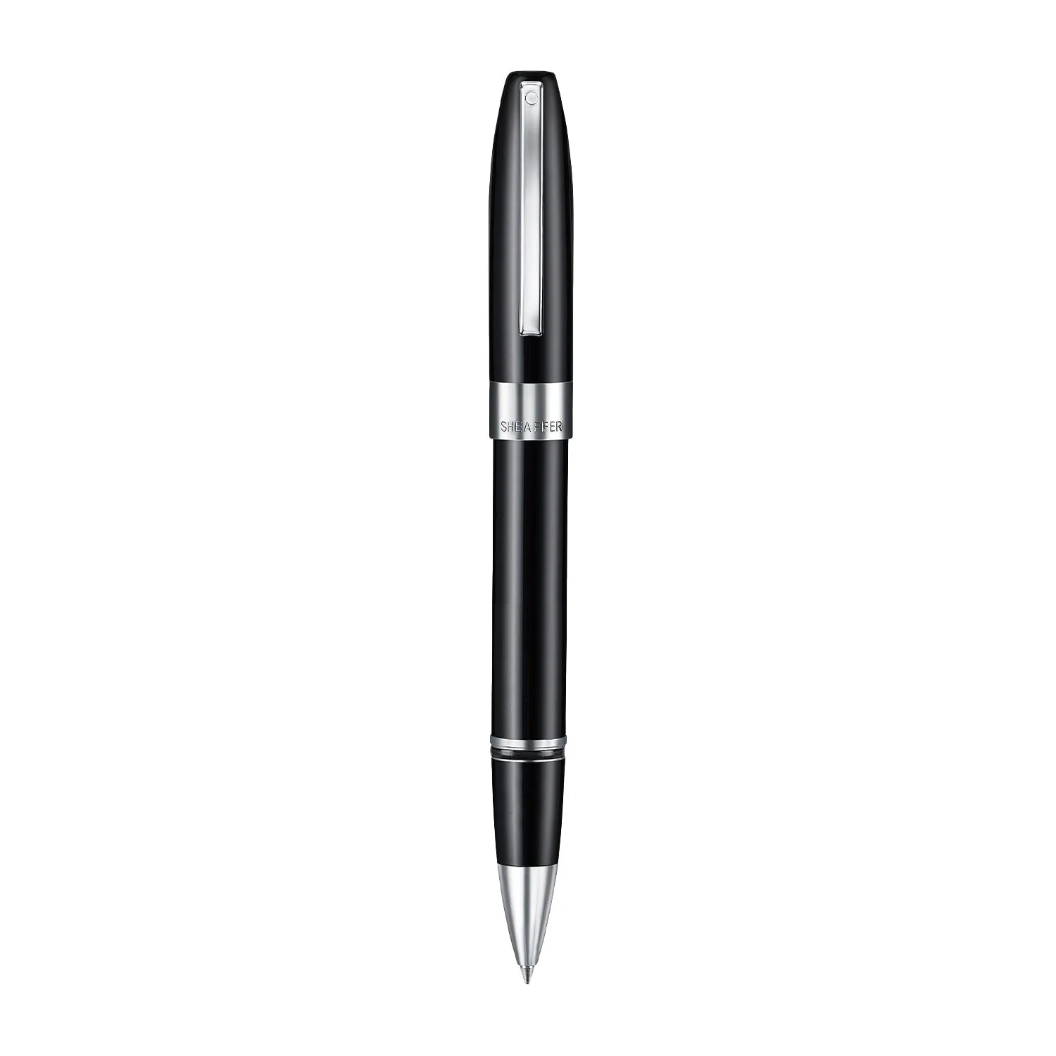 Sheaffer Legacy Glossy Black Rollerball Pen with Chrome-Plated Trim