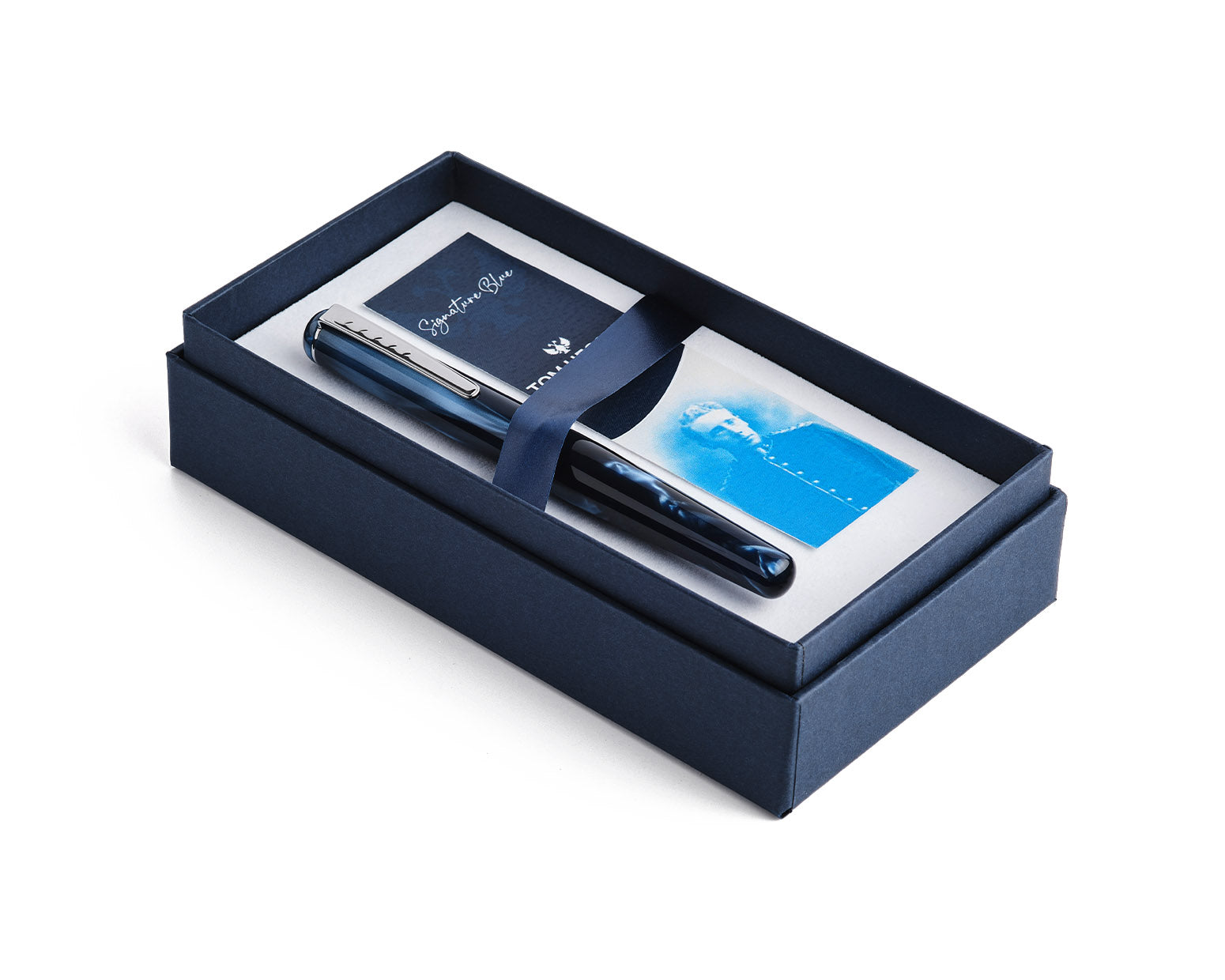 Tom Hessin Charles Collection Signature Blue Fountain Pen