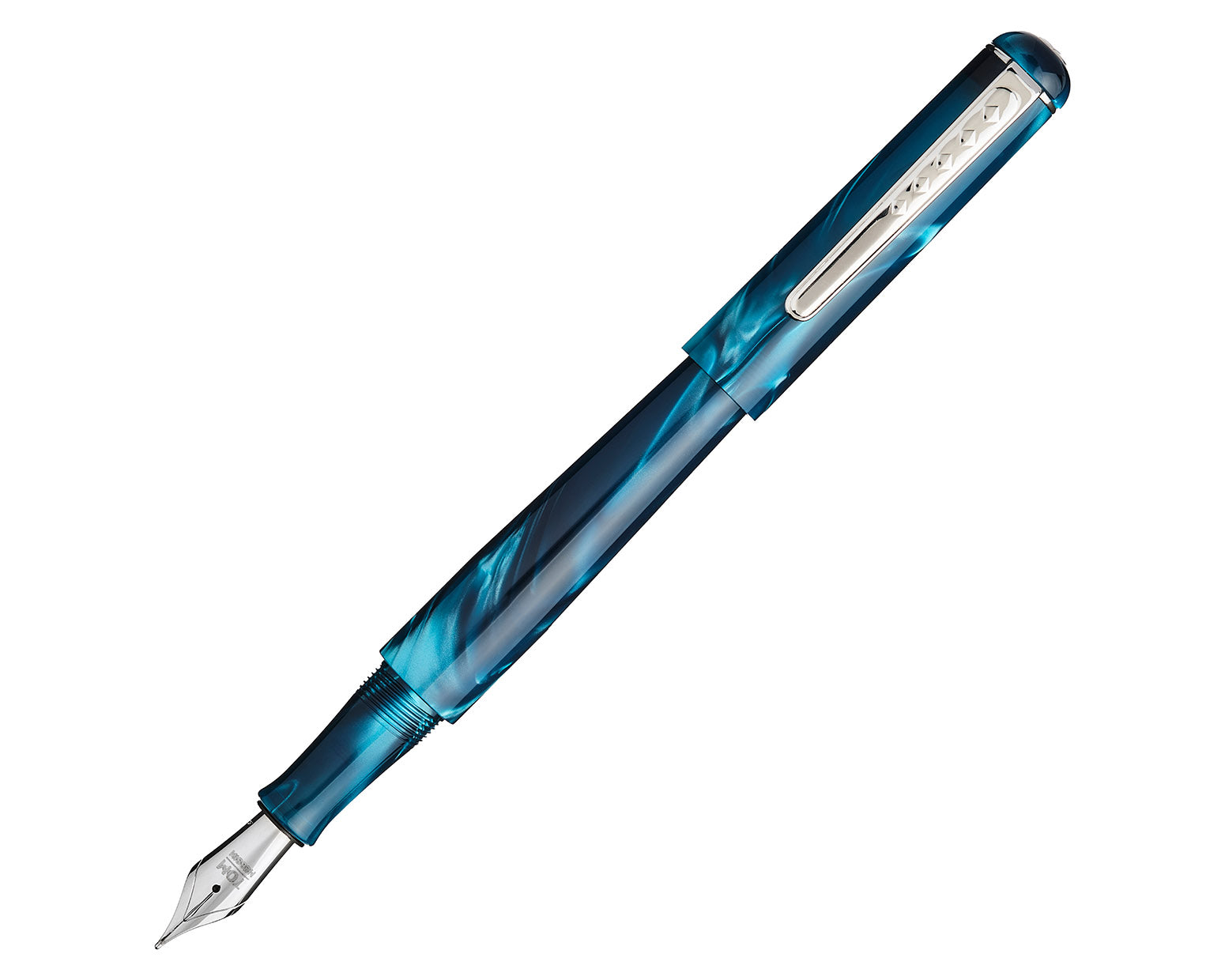 Tom Hessin Charles Collection Thames Blue Fountain Pen