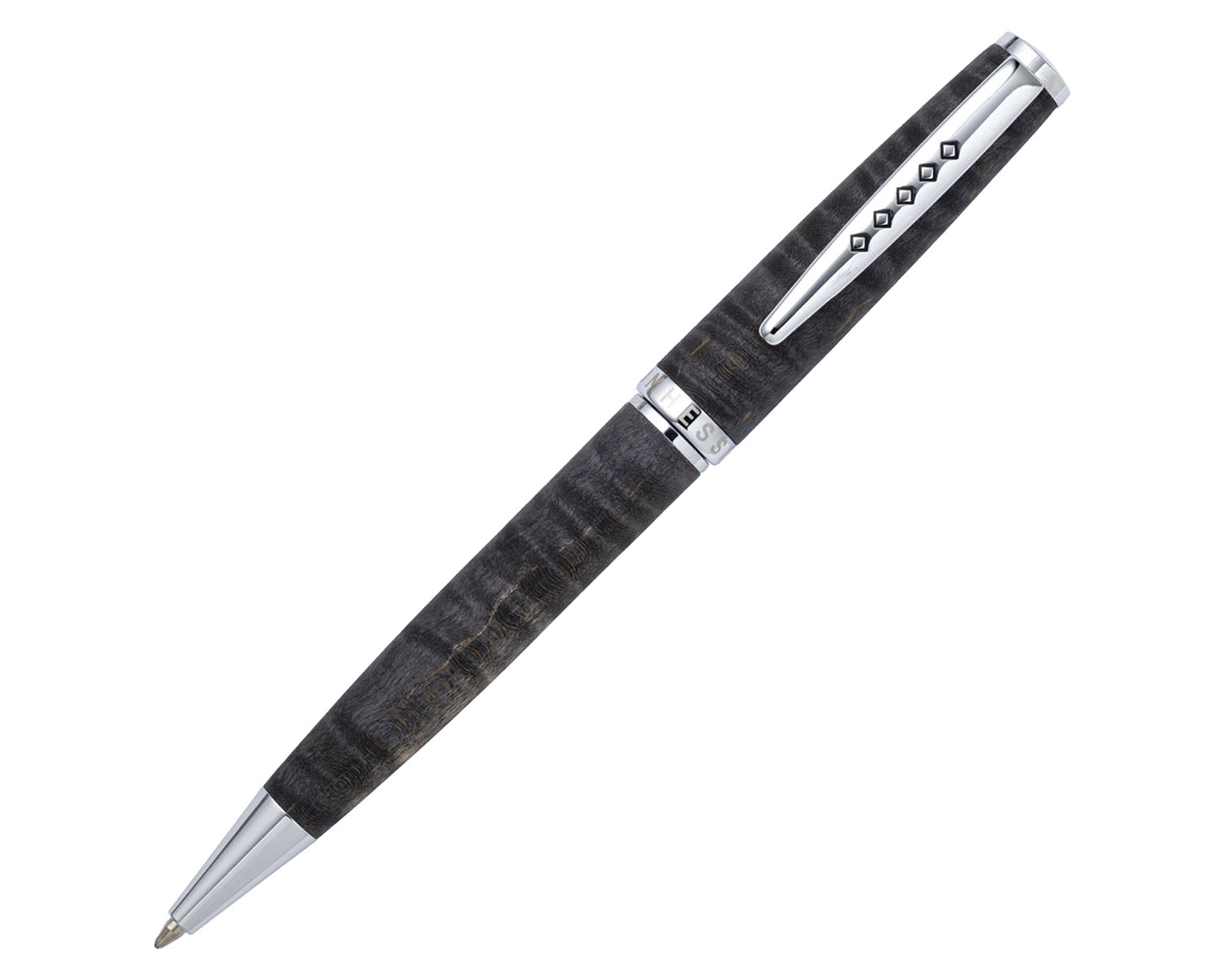 Tom Hessin Edinburgh Collection Stockbridge Stone Ballpoint Pen with Chrome Trim
