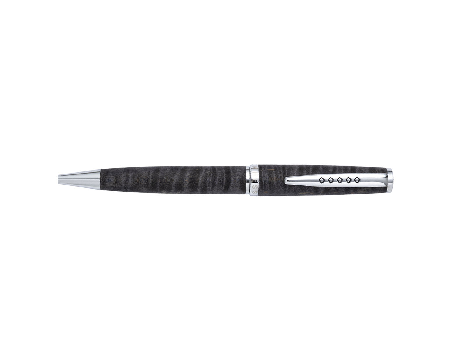 Tom Hessin Edinburgh Collection Stockbridge Stone Ballpoint Pen with Chrome Trim