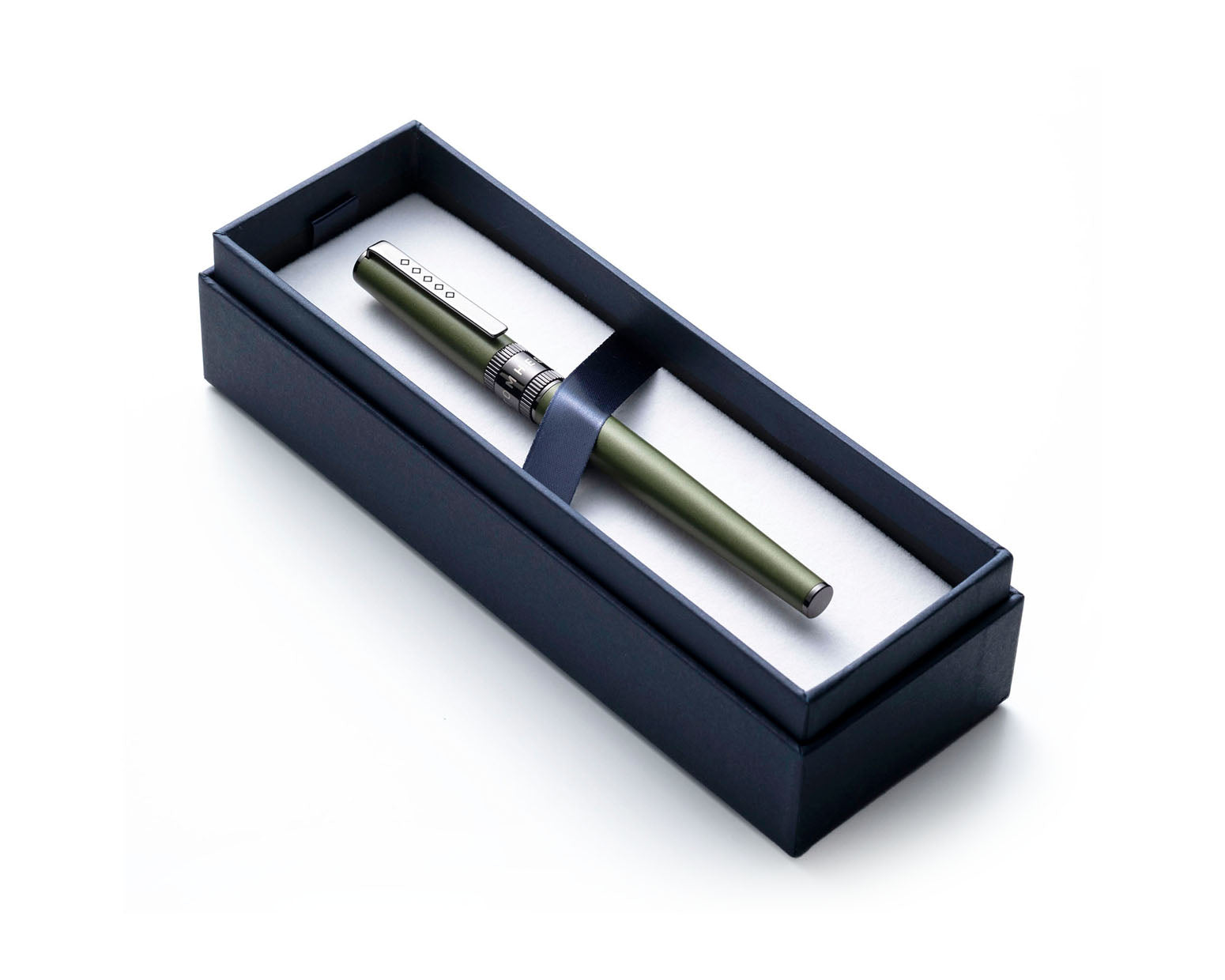 Tom Hessin Rebel Collection Garrison Green Fountain Pen with Gunmetal Trim