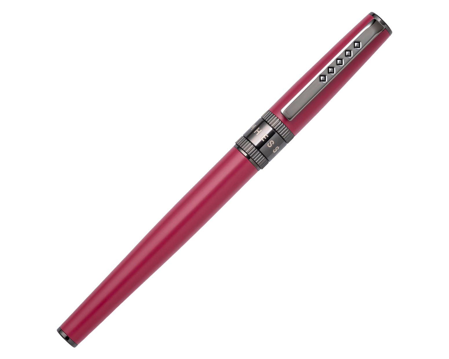 Tom Hessin Rebel Collection Jewellers Rouge Fountain Pen with Gunmetal Trim