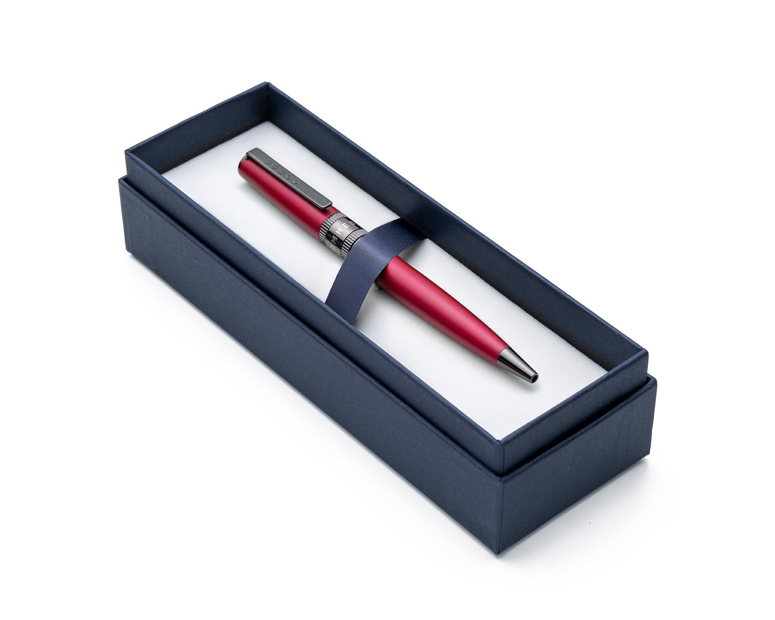 Tom Hessin Rebel Collection Jewellers Rouge Fountain Pen with Gunmetal Trim