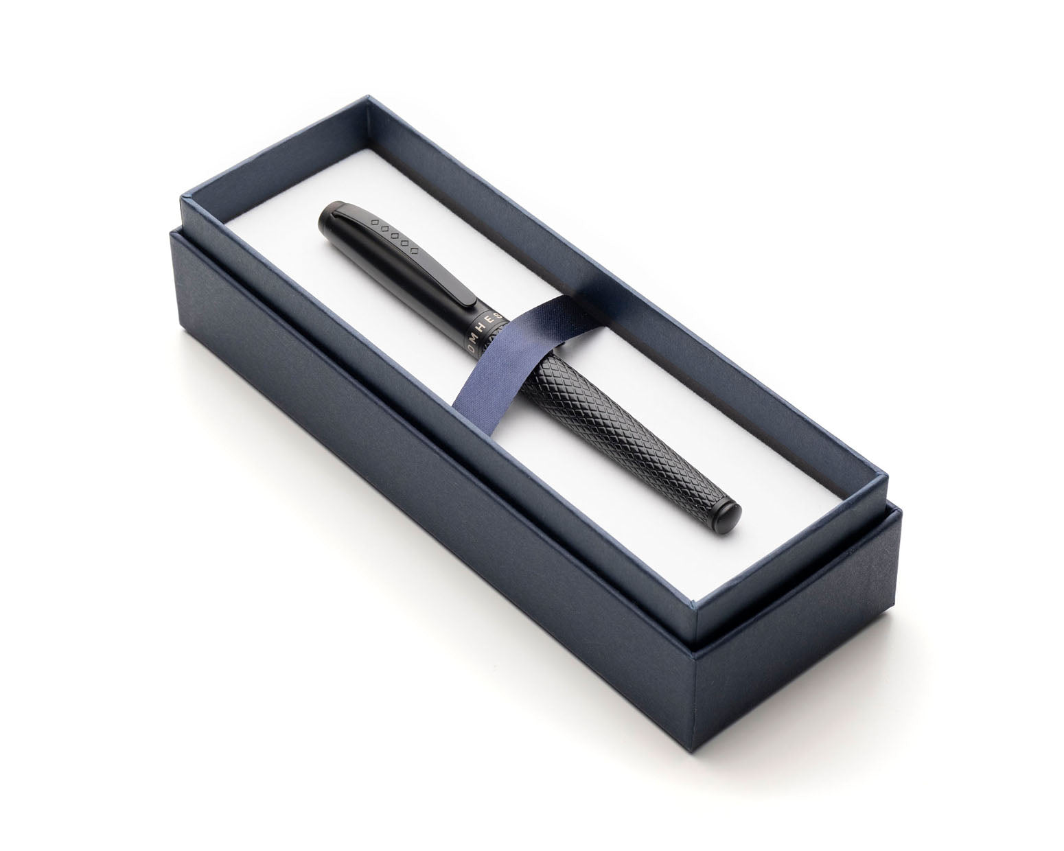 Tom Hessin Magnetic Series Carbon Fountain Pen with Matte Black Trim