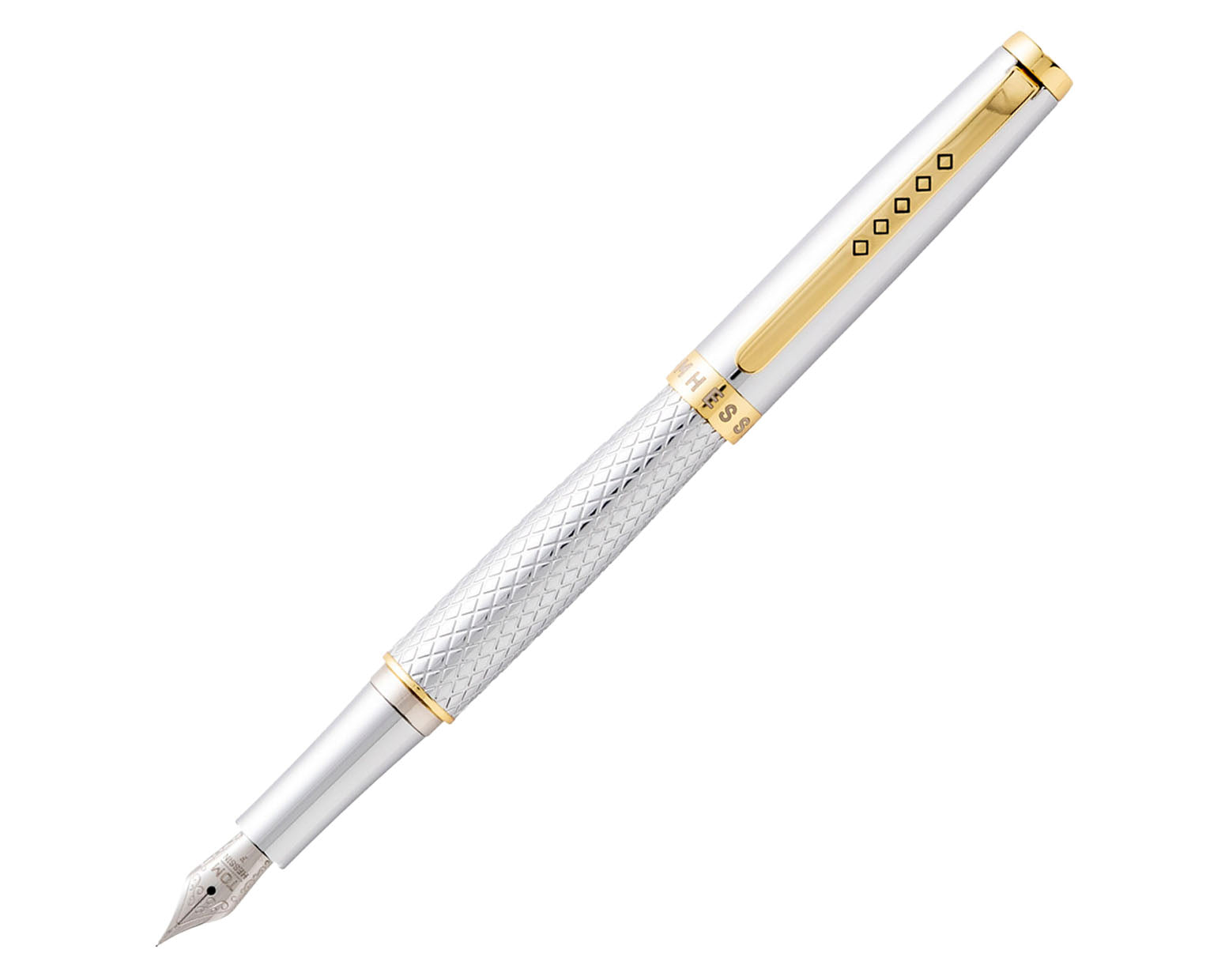 Tom Hessin Magnetic Series Ritz Fountain Pen with Gold Plated Trim