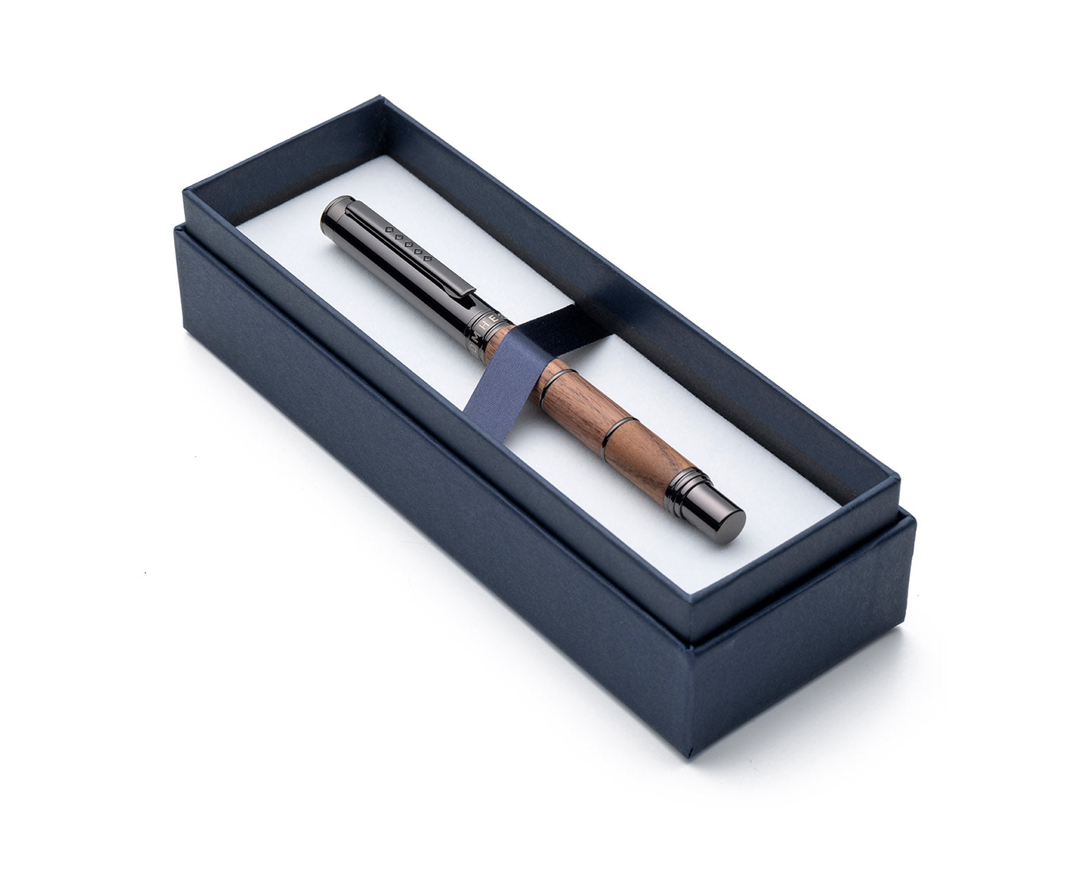 Tom Hessin Revolution Collection Rustic Wooden Barrel Fountain Pen