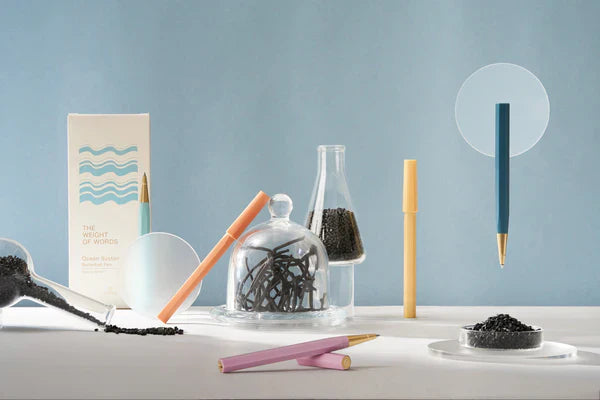 YStudio Glamour Evolve - Ocean Sustainable Rollerball Pen - Sunset Orange