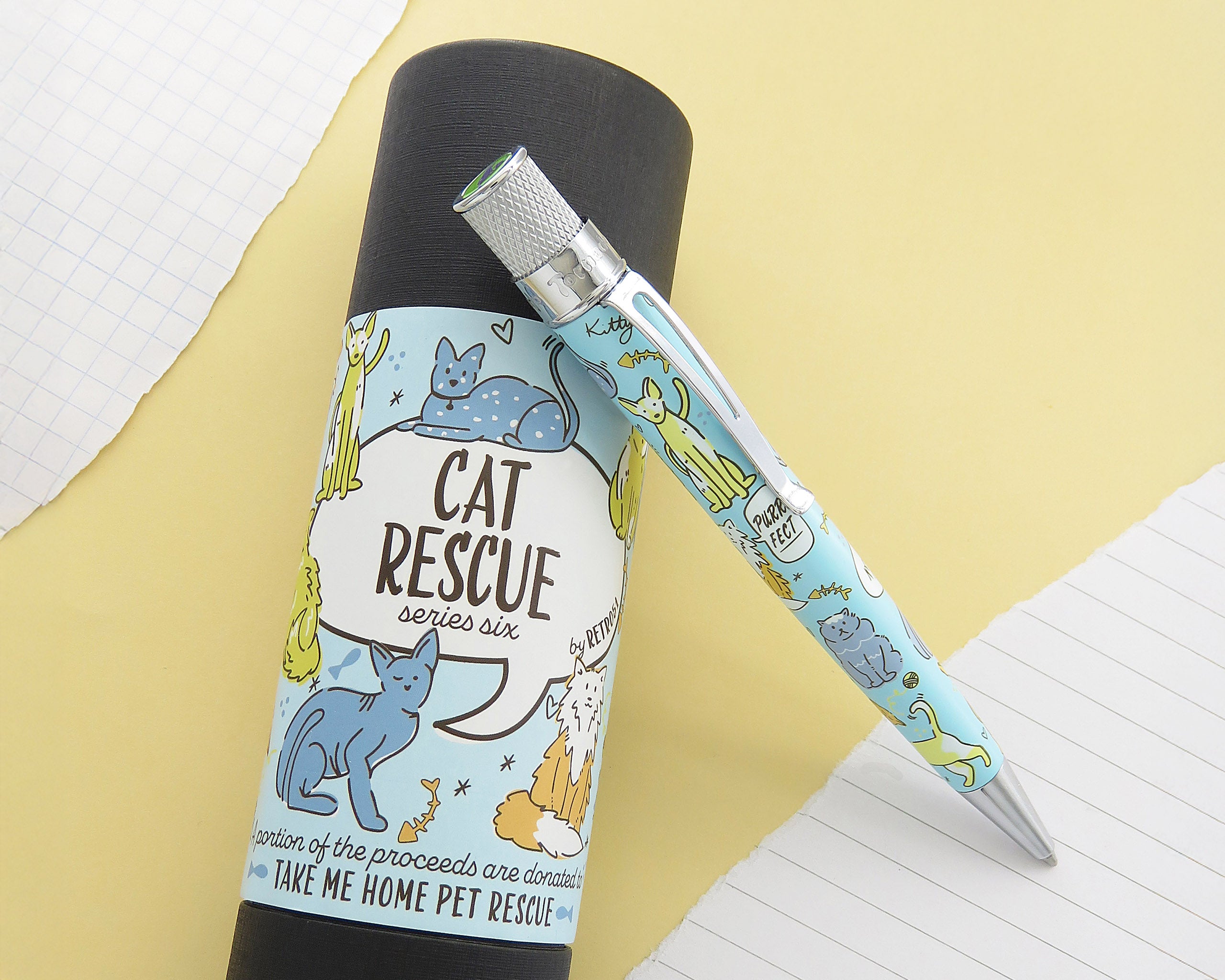 Retro51 Cat Rescue 6 Tornado™ Ballpoint Pen