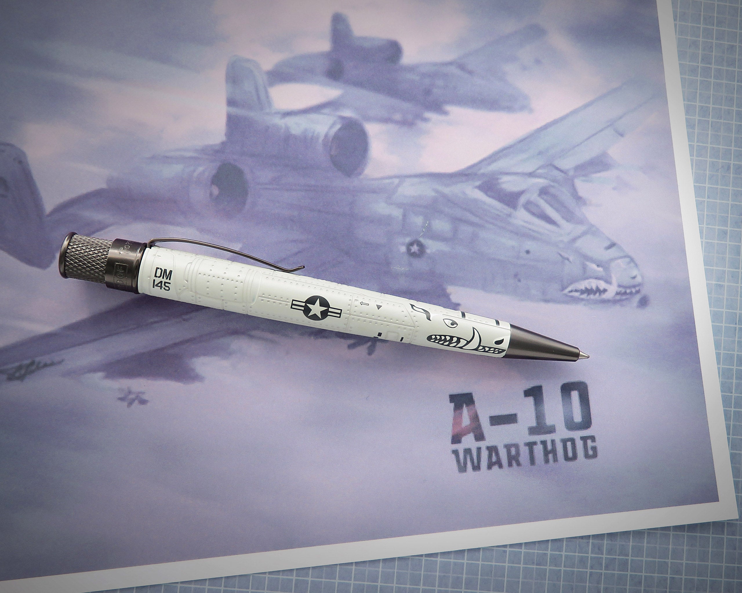 Retro51 Tornado™ Vintage Metalsmith A-10 Warthog Rollerball Pen