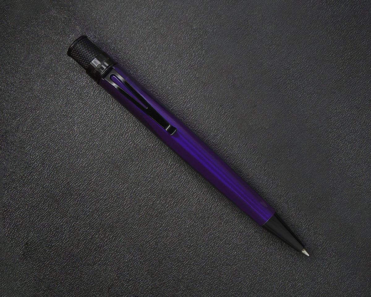 Retro51 Tornado™ Stealth Midnight Purple Rollerball Pen