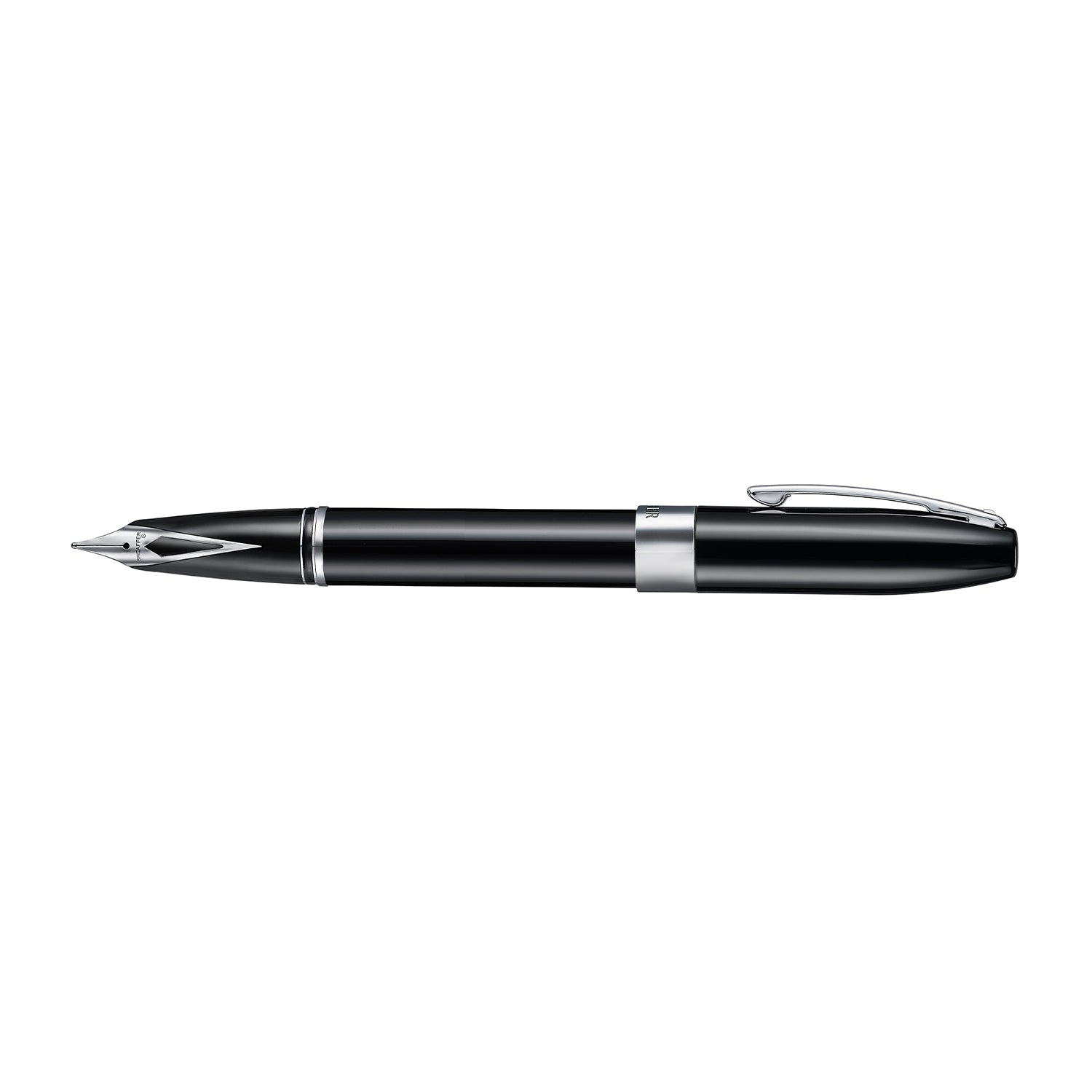 Sheaffer Legacy Glossy Black Fountain Pen with Inlaid Nib and Chrome-Plated Trim