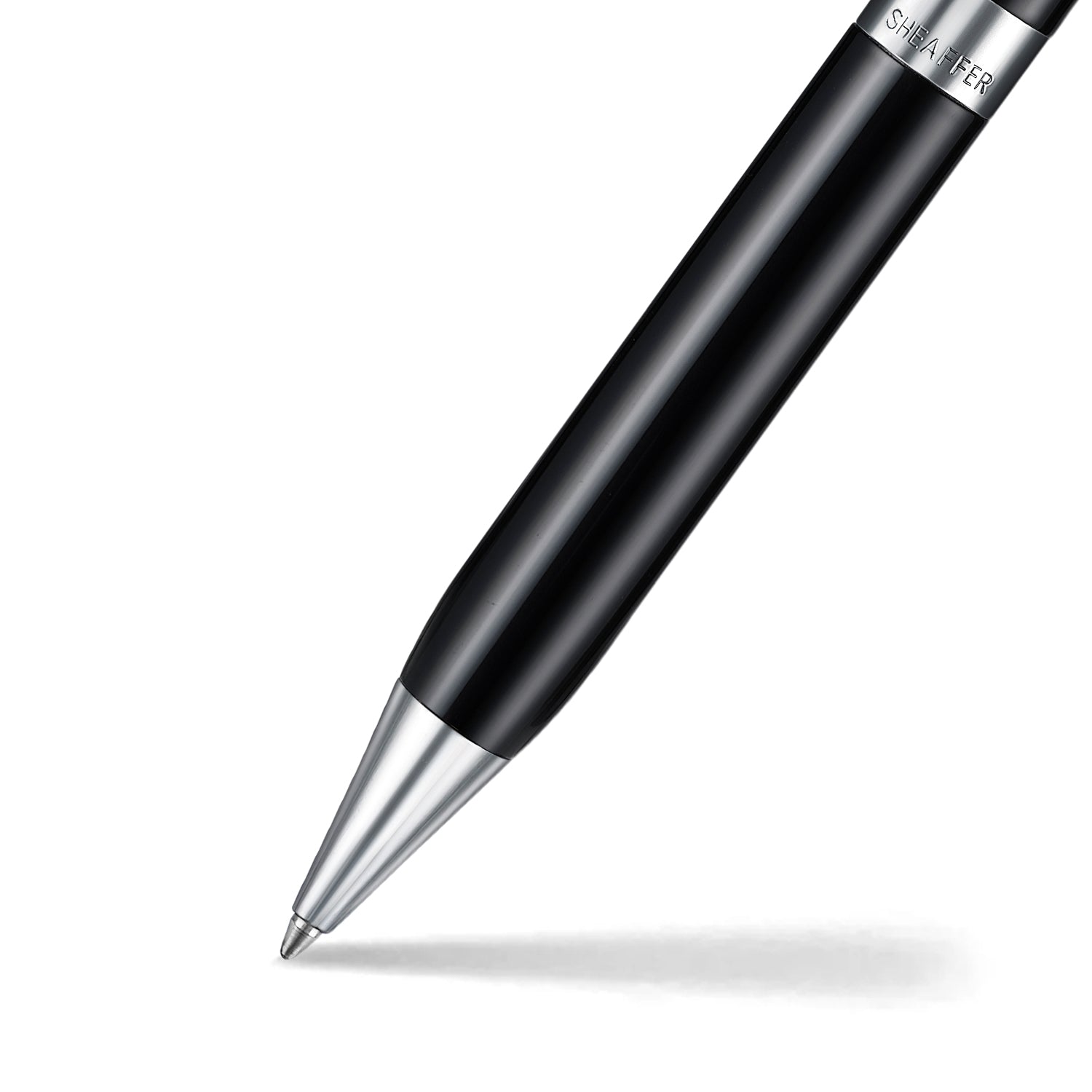 Sheaffer Legacy Glossy Black Ballpoint Pen with Chrome-Plated Trim