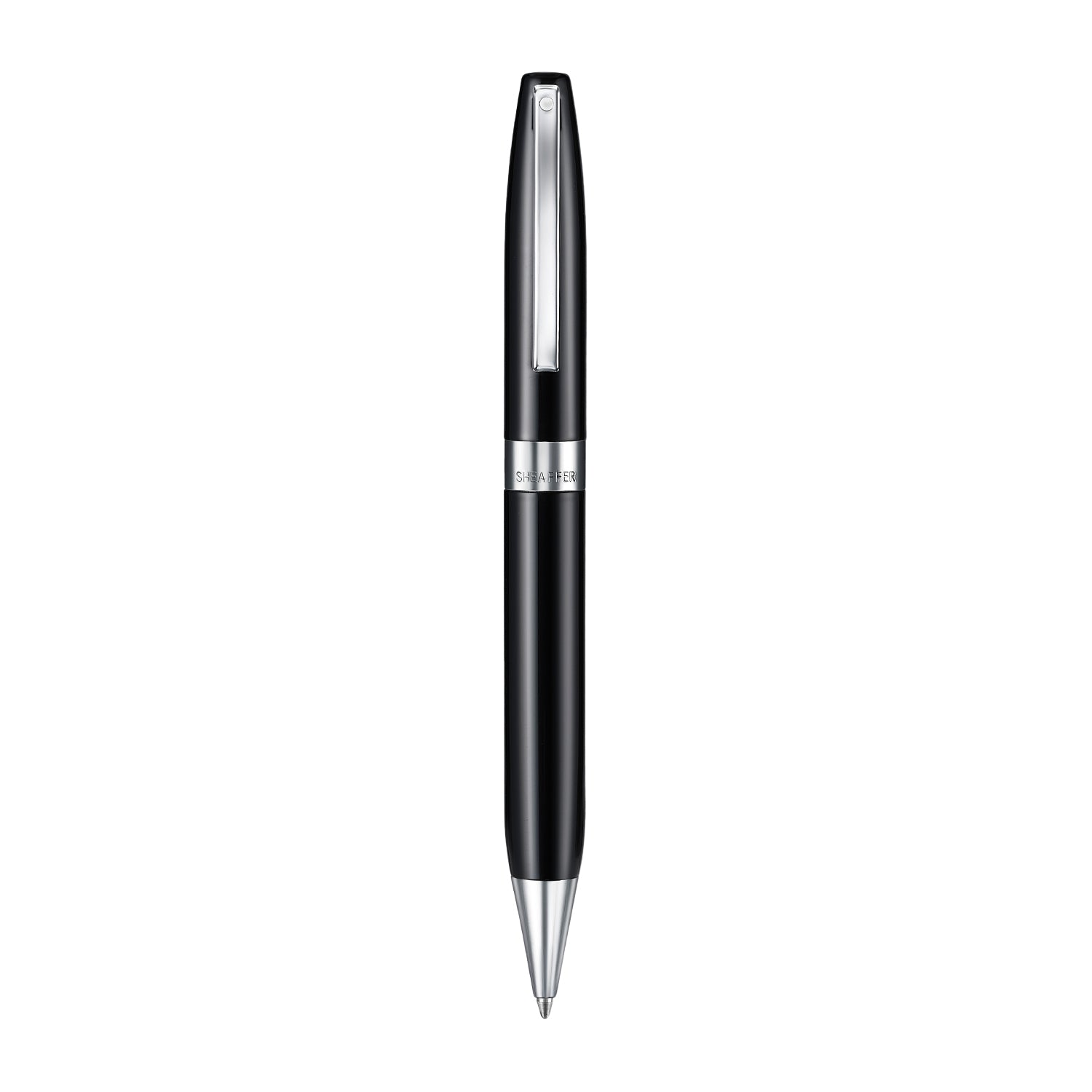 Sheaffer Legacy Glossy Black Ballpoint Pen with Chrome-Plated Trim