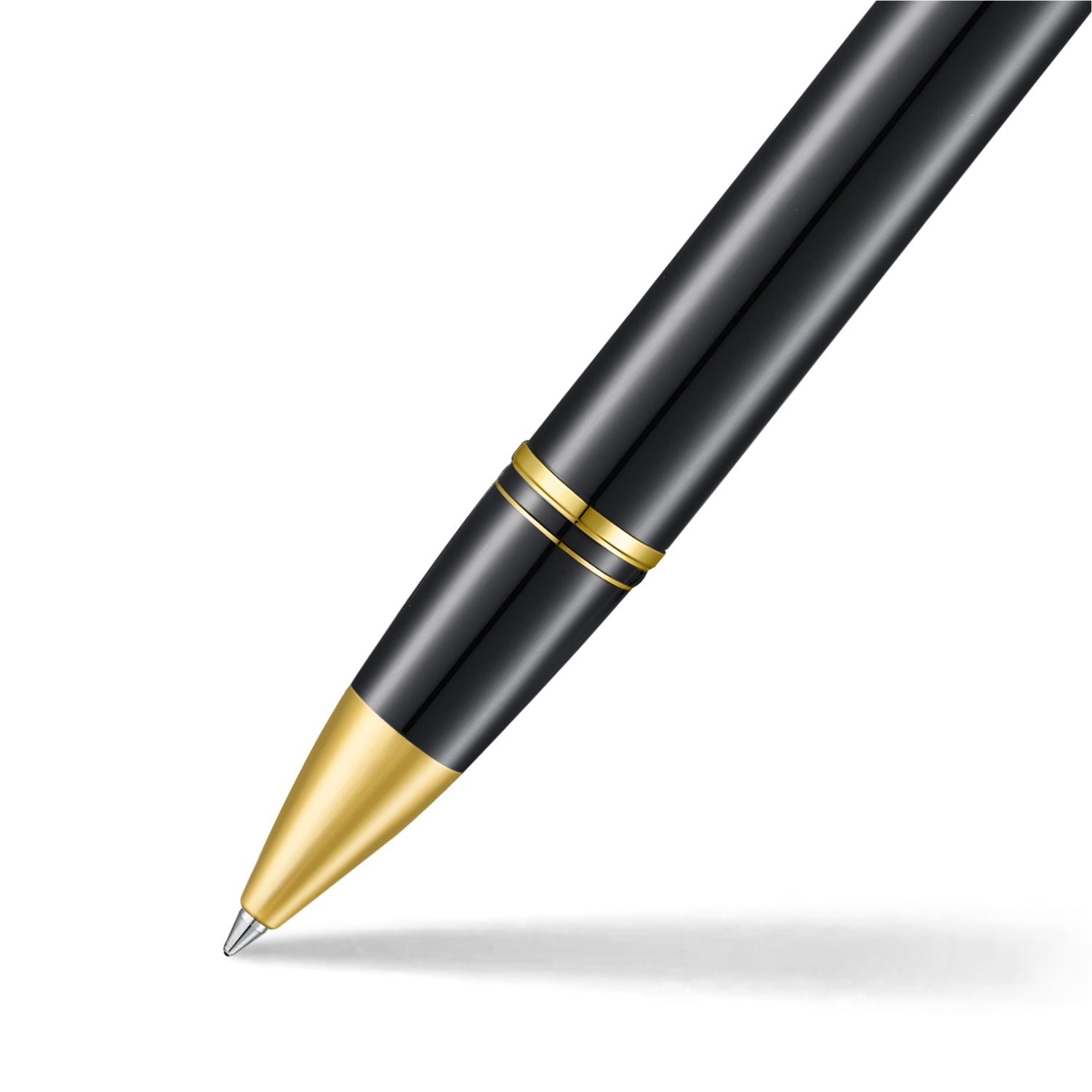 Sheaffer Legacy Glossy Black & Chrome Rollerball Pen with 14k PVD Gold-Plated Trim