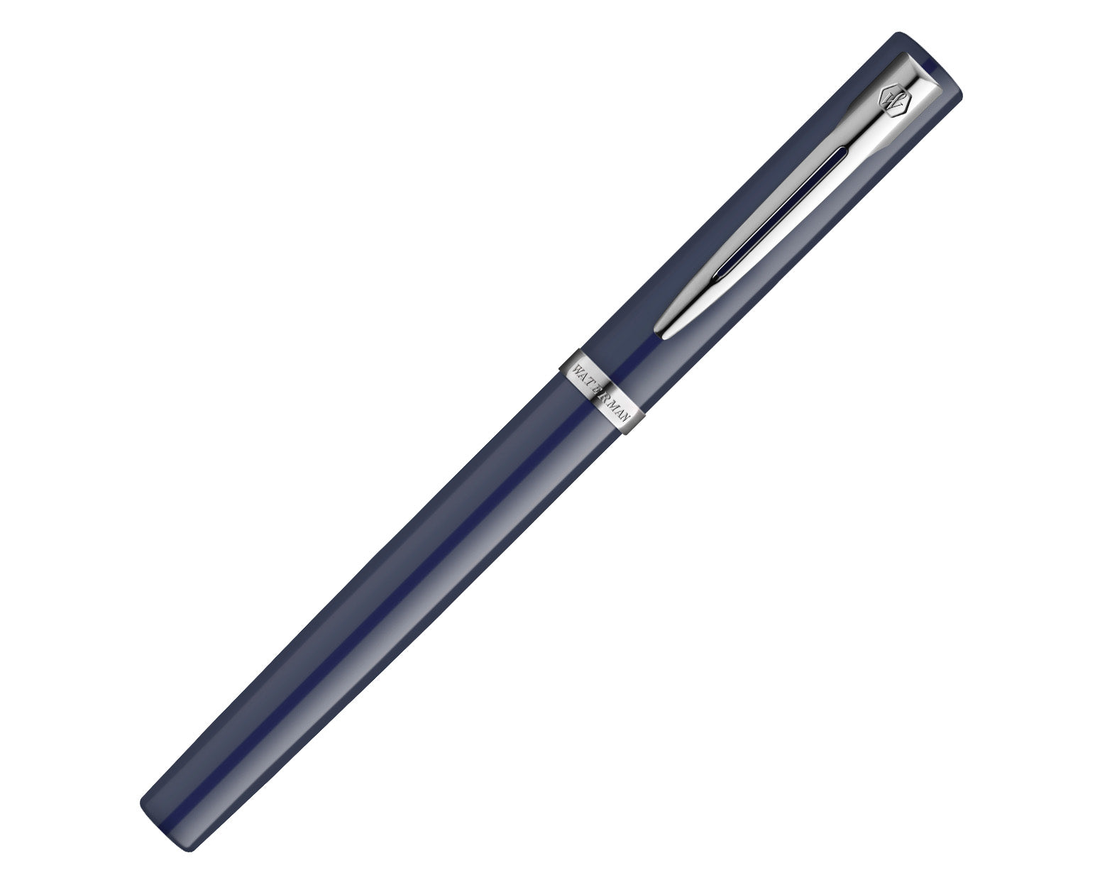 Waterman Impression Blue Fountain Pen with Chrome Trim