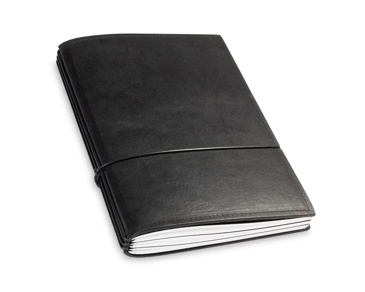 X17 Notes A5 Leather Notebook - Black