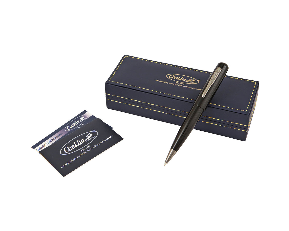 Conklin All American Raven Black Ballpoint Pen