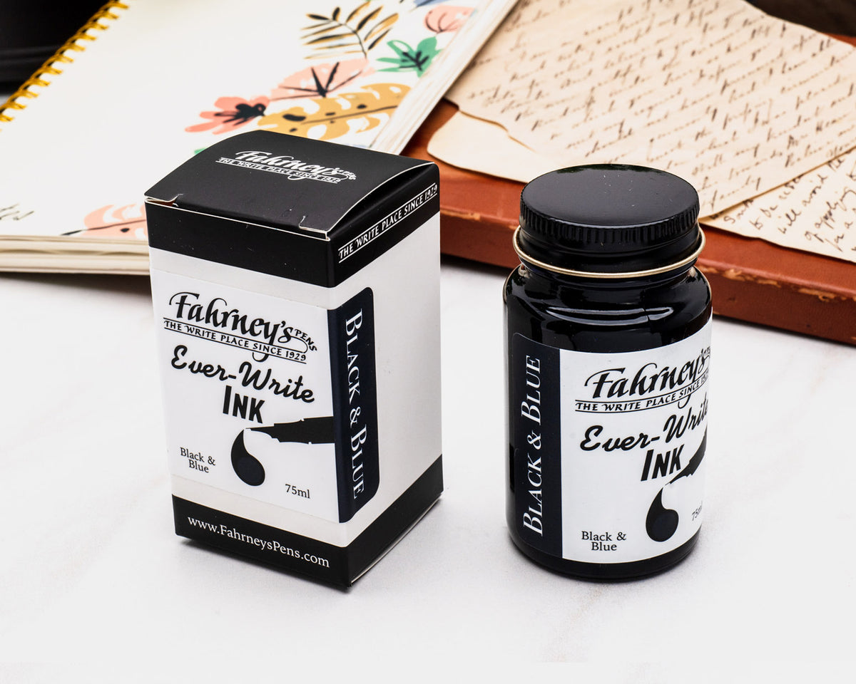 Fahrney's Ever Write 75ml Bottle Ink - Blue Black
