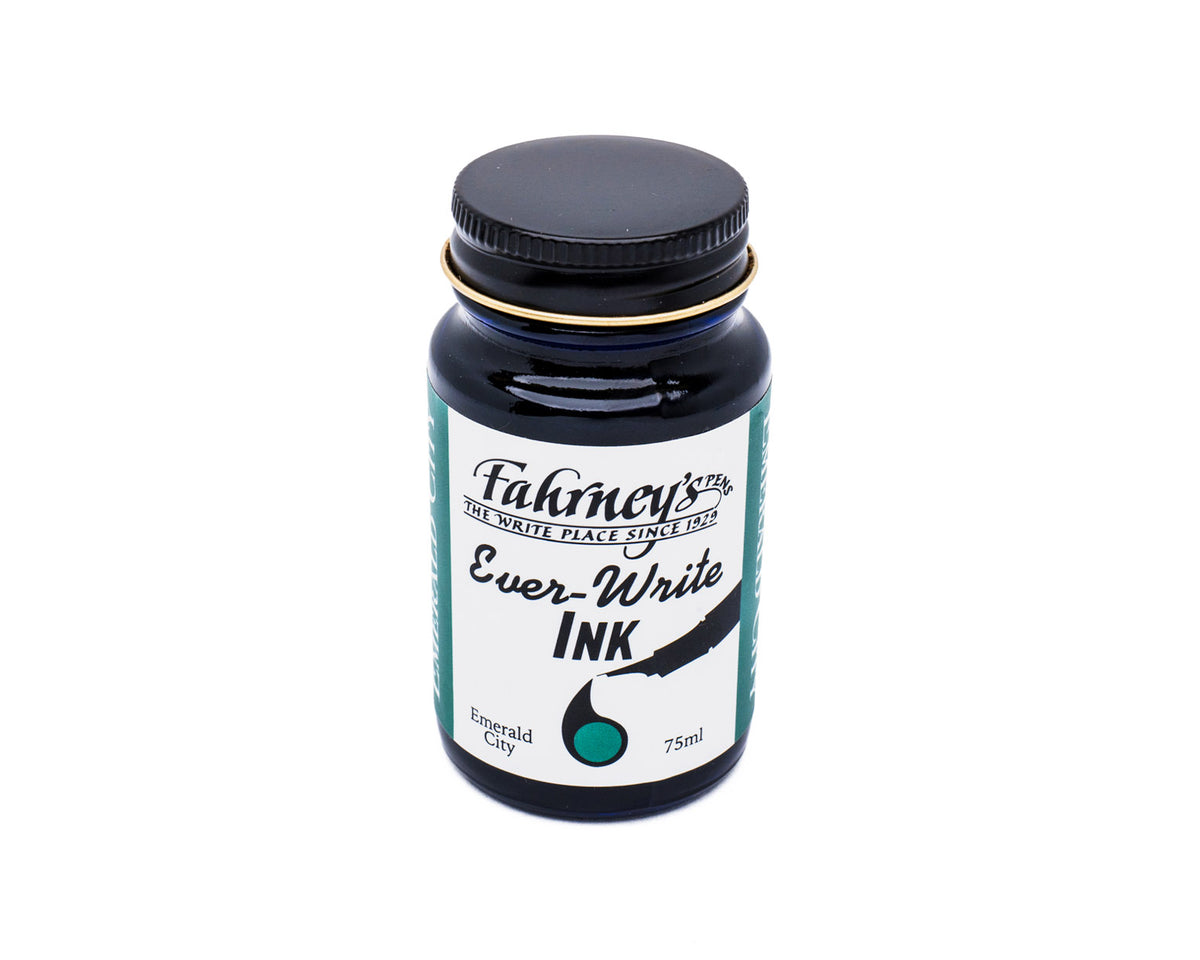 Fahrney's Ever Write 75ml Bottle Ink - Emerald City Green
