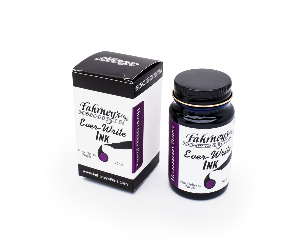 Fahrney's Ever Write 75ml Bottle Ink - Huckleberry Purple