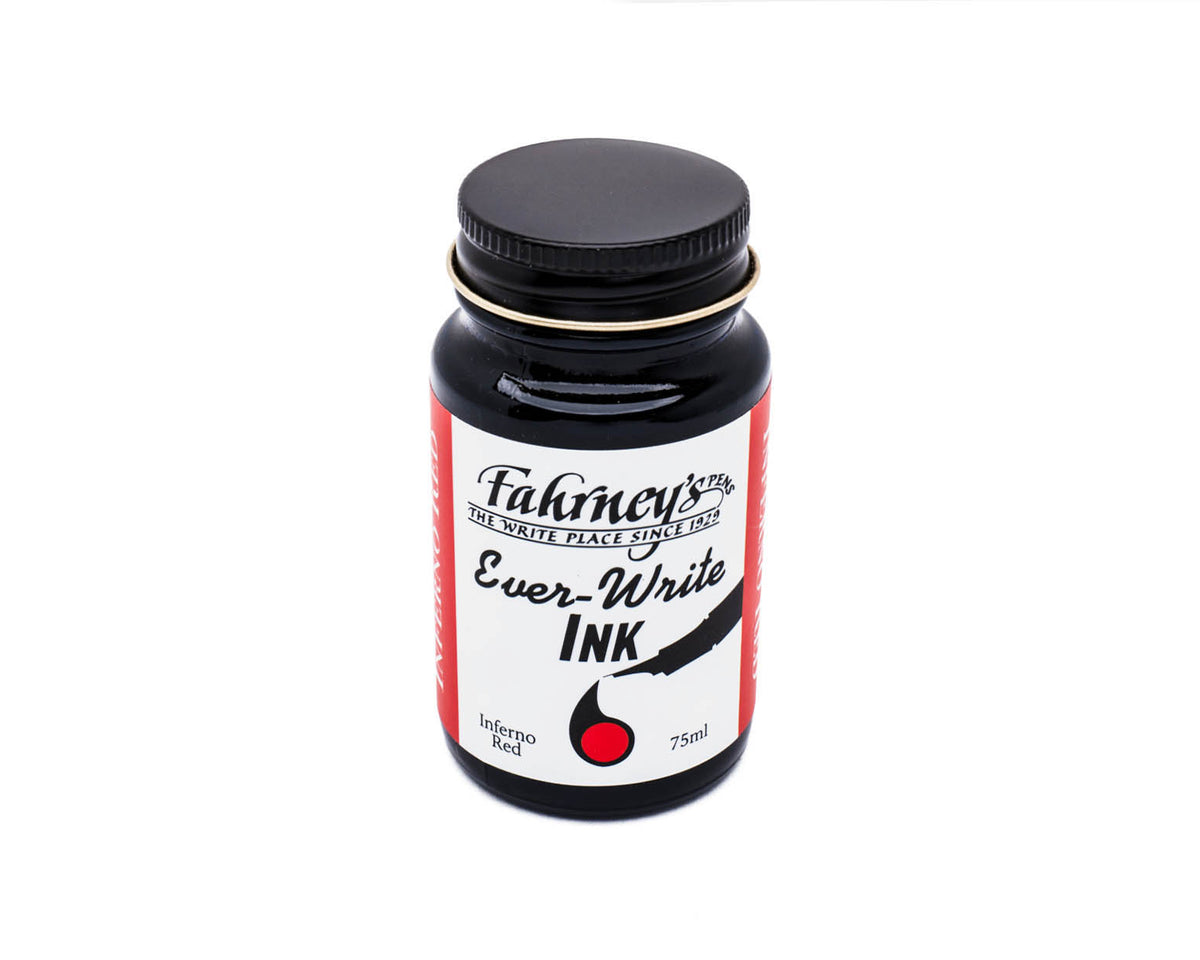 Fahrney's Ever Write 75ml Bottle Ink - Inferno Red