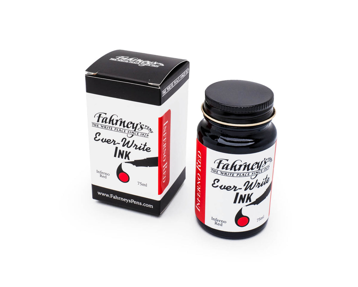 Fahrney's Ever Write 75ml Bottle Ink - Inferno Red