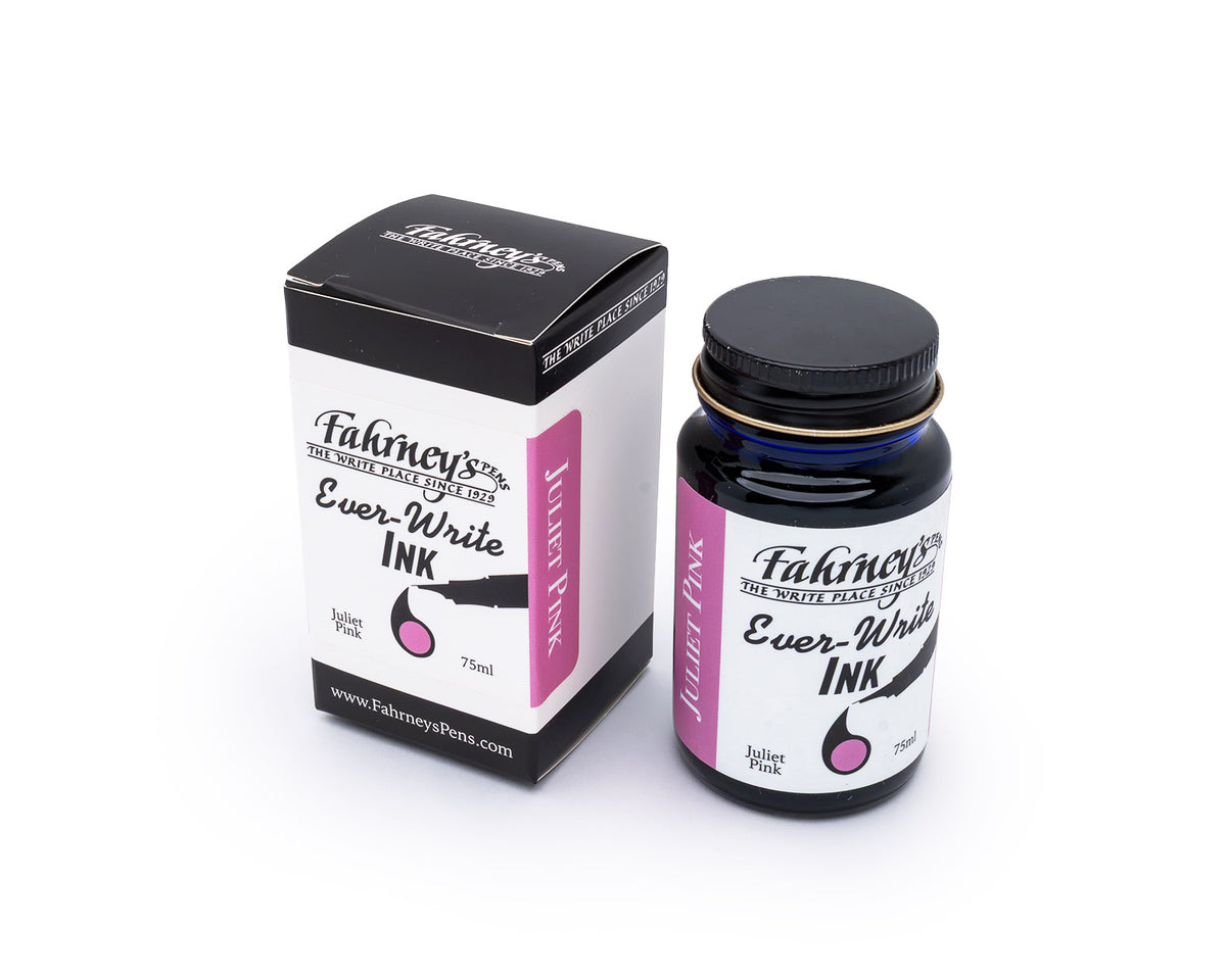 Fahrney's Ever Write 75ml Bottle Ink - Juliet Pink