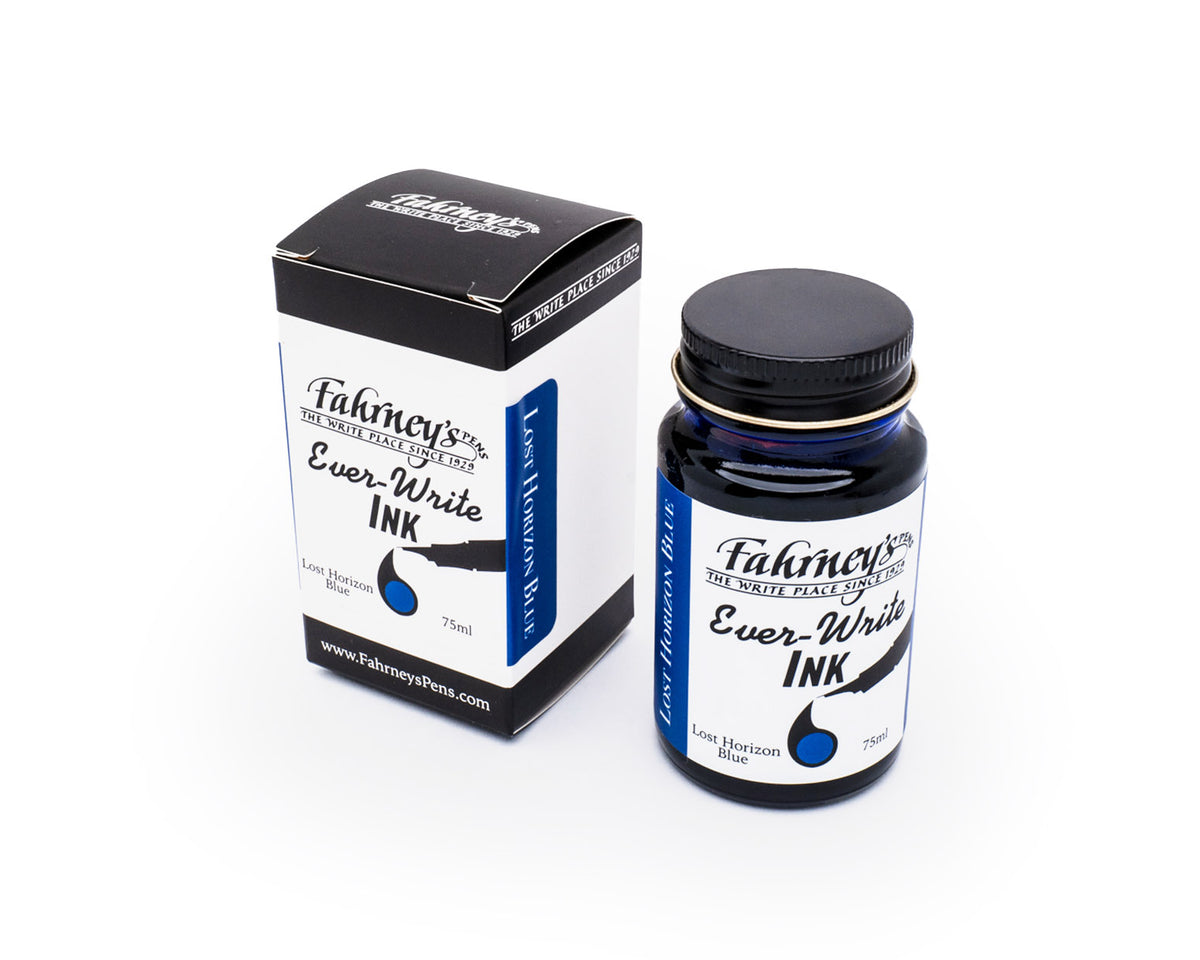 Fahrney's Ever Write 75ml Bottle Ink - Lost Horizon Blue