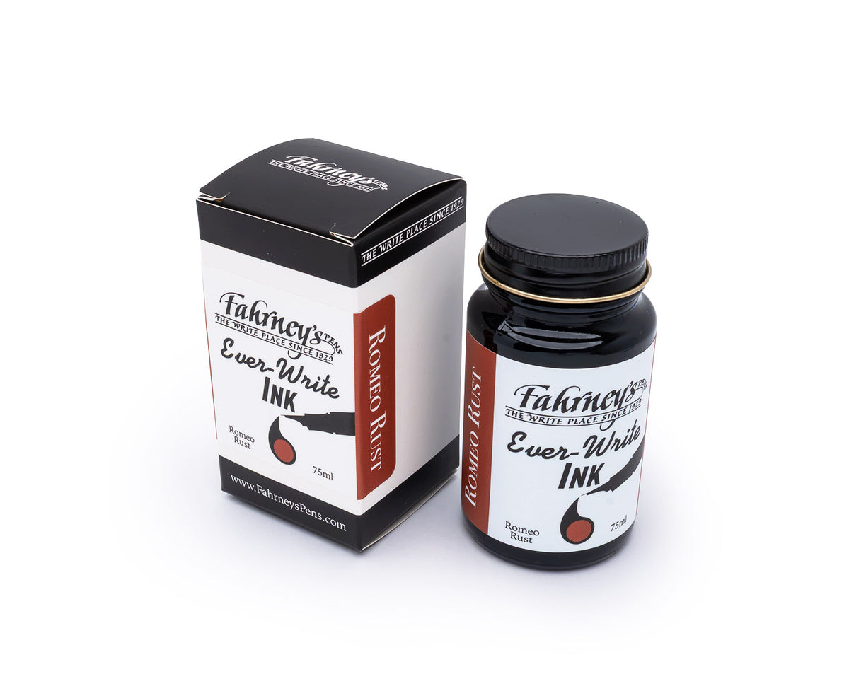 Fahrney's Ever Write 75ml Bottle Ink - Romeo Rust