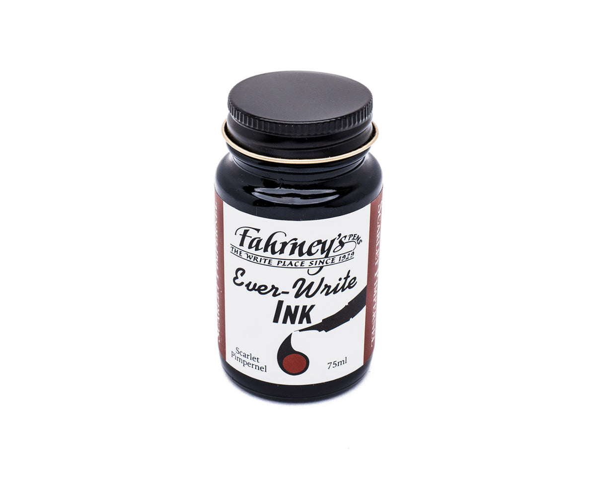 Fahrney's Ever Write 75ml Bottle Ink - Scarlet Pimpernel