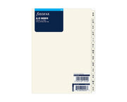 Filofax A5 A-Z Index Cotton Cream 2 Letter Tab Dividers