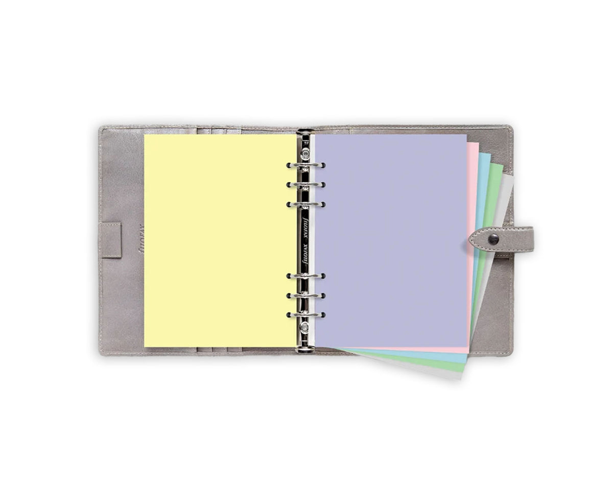 Filofax A5 Notebook Pastel Plain - 60 Assorted Refill Sheets