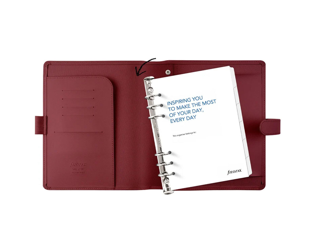 Filofax Saffiano A5 Organizer - Modular - Dark Cherry