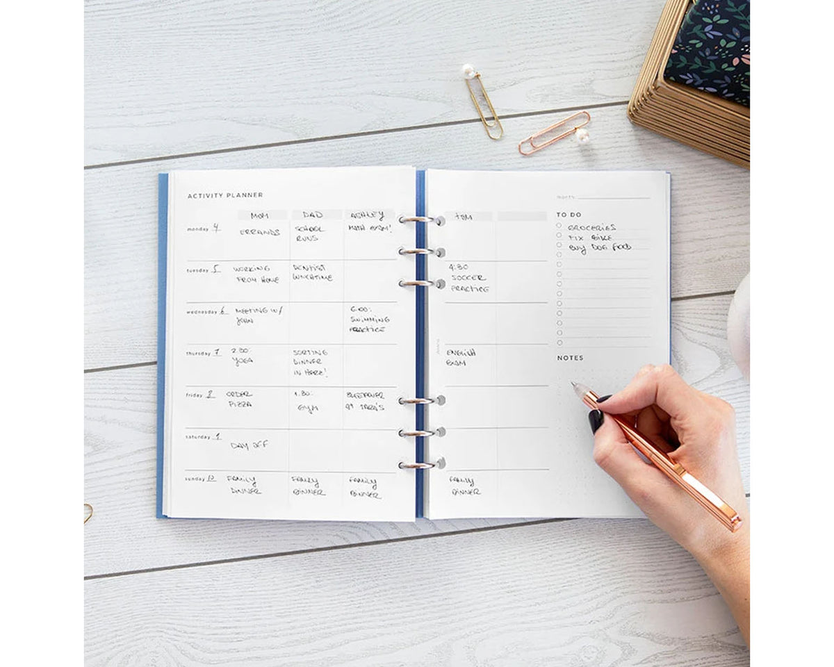 Filofax A5 Activity Planner Refill Sheets