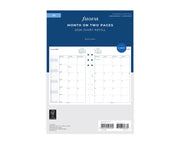 Filofax A5 Month On Two Pages 2026 Refill