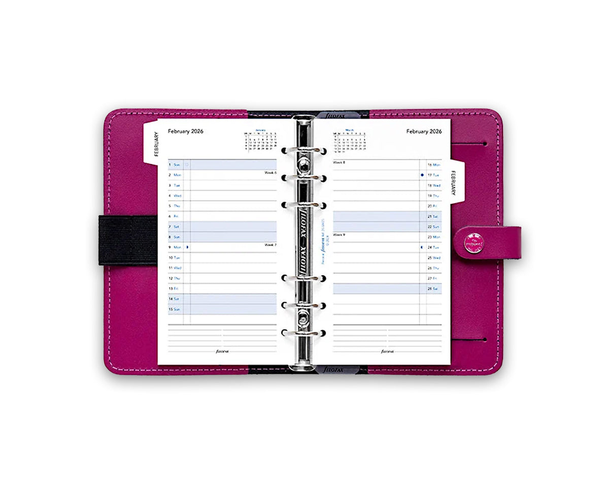 Filofax Personal Month On Two Pages 2026 Refill with Month Tabs