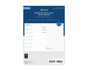 Filofax A5 Week on One Page with Notes 2026 Refill