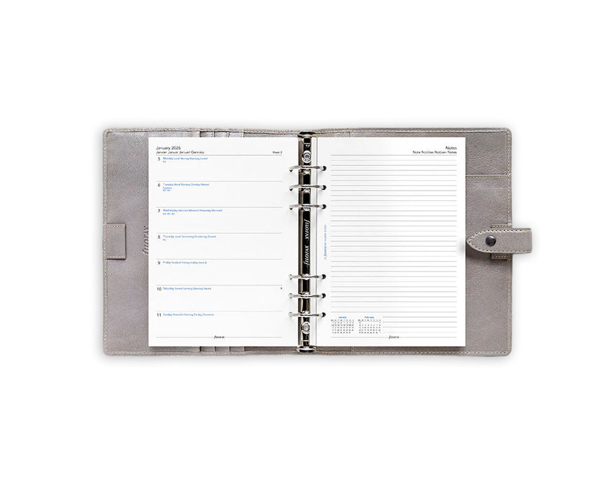 Filofax A5 Week on One Page with Notes 2026 Refill